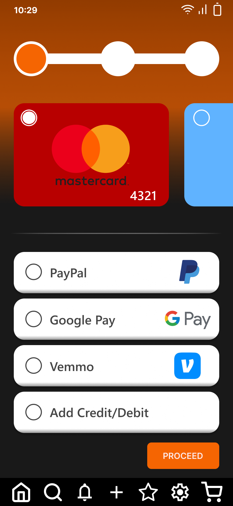 Checkout — Payment Type